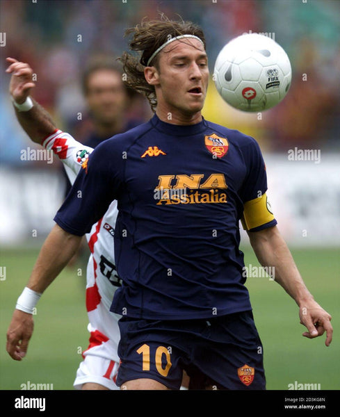 Totti As Roma Kappa 2000 2001 Jersey Maglia Shirt L foreversoccerjerseys