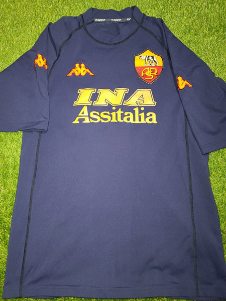 Totti As Roma Kappa 2000 2001 Jersey Maglia Shirt L foreversoccerjerseys