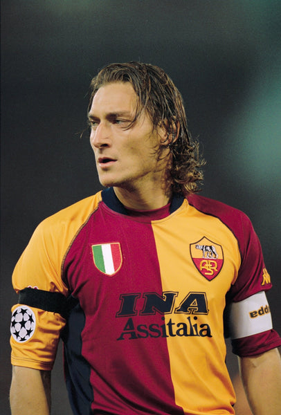 Totti As Roma Kappa 2001 2002 Third European Soccer Jersey Shirt L kappa