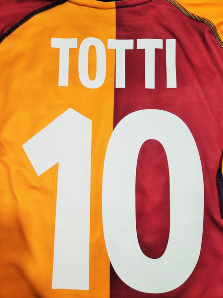 Totti As Roma Kappa 2001 2002 Third European UEFA Soccer Jersey Shirt L kappa