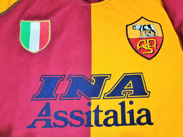 Totti As Roma Kappa 2001 2002 Third European UEFA Soccer Jersey Shirt L kappa