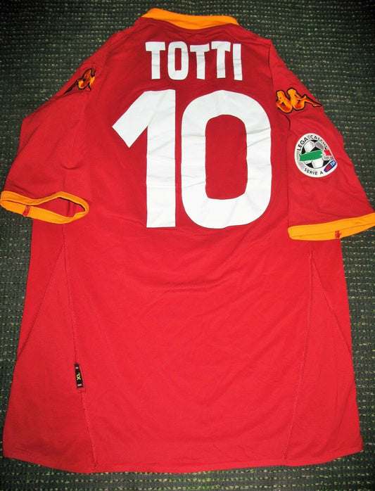 Totti As Roma Kappa 2007 2008 Jersey Maglia Shirt XL - foreversoccerjerseys