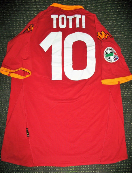 Totti As Roma Kappa 2007 2008 Jersey Maglia Shirt XL - foreversoccerjerseys