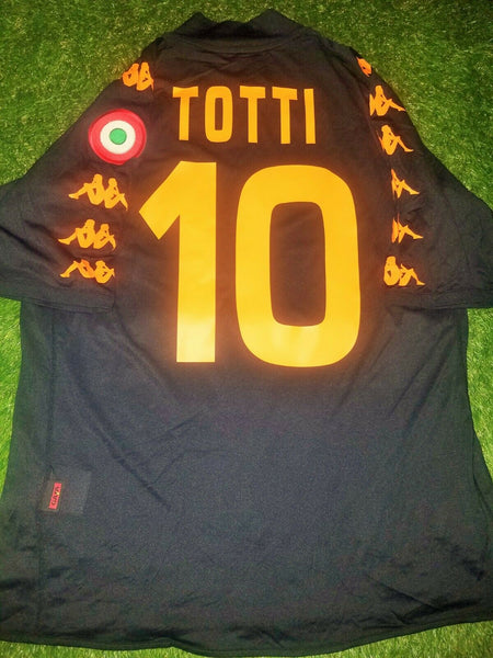 Totti As Roma Kappa 2008 2009 Jersey Maglia Shirt XL - foreversoccerjerseys