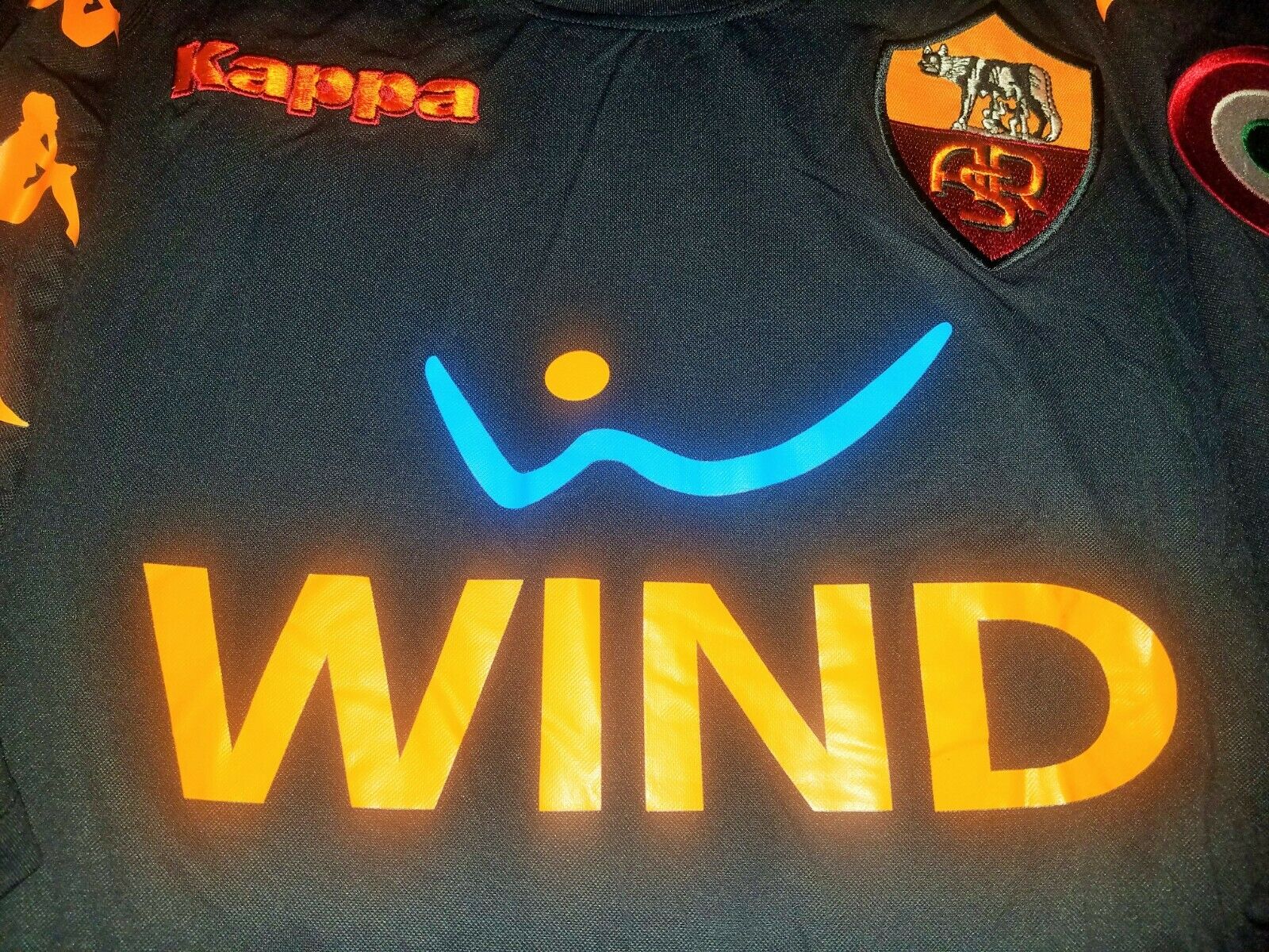 2010-2011 AS Roma Football Jersey Shirt Maglia Home WIND Kappa XL 2010-2011 AS Roma Football Jersey Shirt Maglia Home WIND Kappa XL