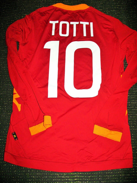 Totti As Roma Kappa 2011 2012 Jersey Maglia Shirt M - foreversoccerjerseys