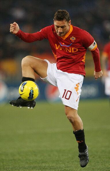 Totti As Roma Kappa 2011 2012 Jersey Maglia Shirt M - foreversoccerjerseys
