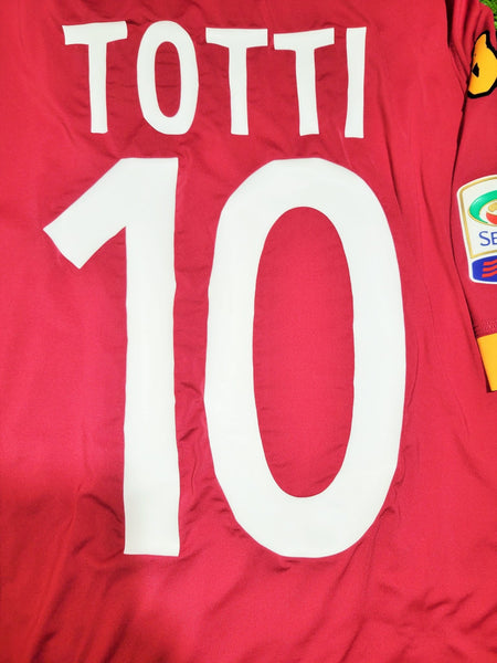Totti As Roma Kappa 2012 2013 Home Soccer Jersey Maglia Shirt L kappa