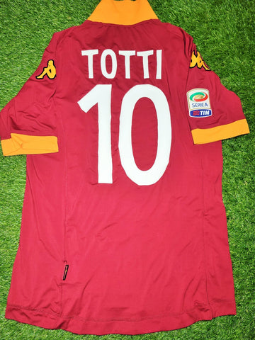 Totti As Roma Kappa 2012 2013 Home Soccer Jersey Maglia Shirt L kappa