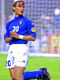 Totti Italy Kappa 2000 EURO CUP Home Soccer Jersey Shirt L kappa
