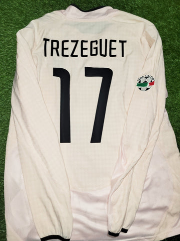 Trezeguet Juventus 2003 2004 Away Soccer Jersey Shirt L Nike