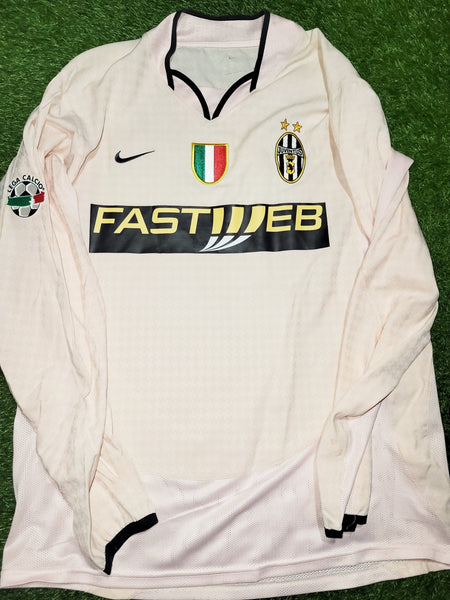 Trezeguet Juventus 2003 2004 Away Soccer Jersey Shirt L Nike