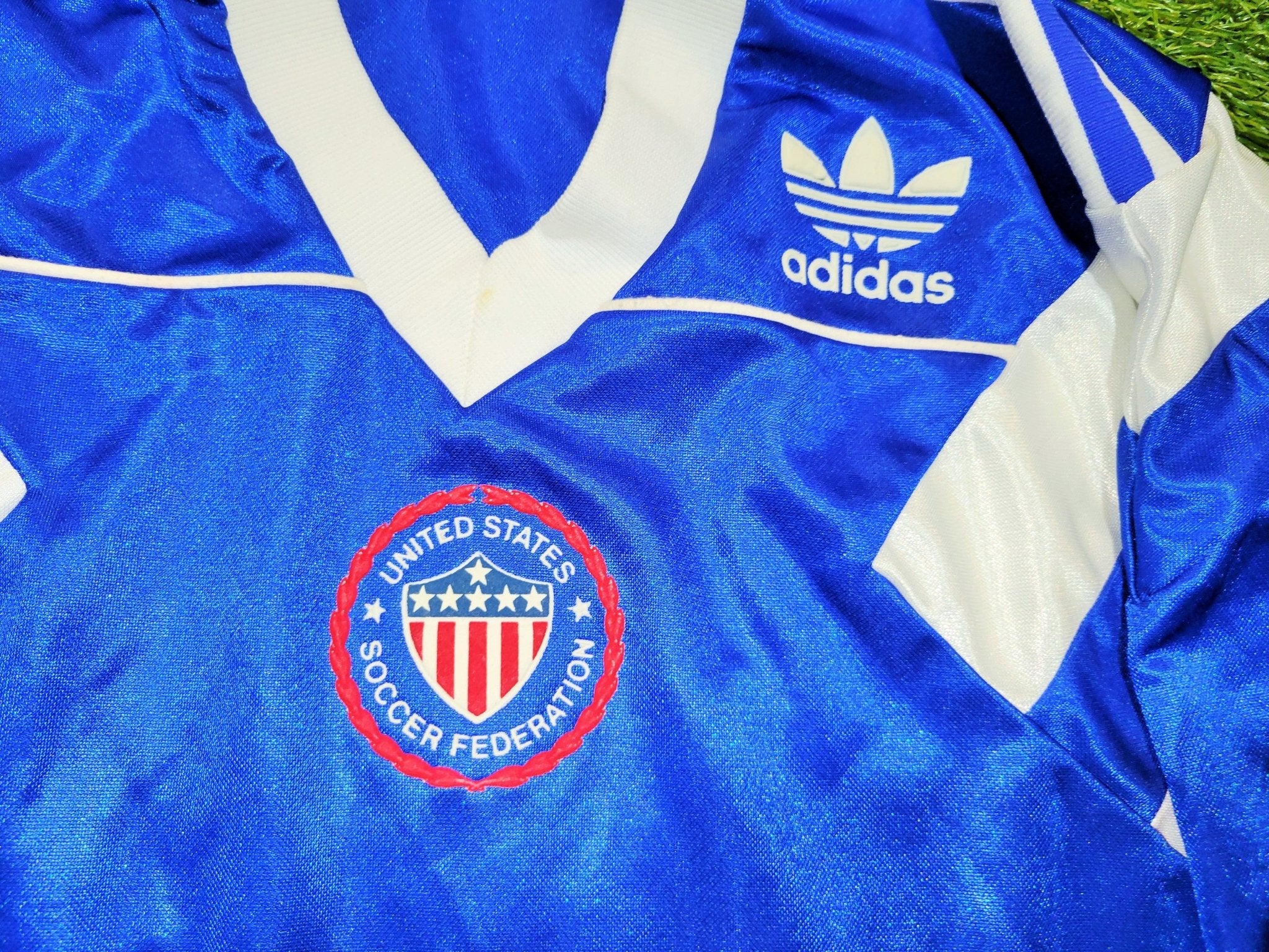 USA US Adidas 1990 WORLD CUP Soccer Away Jersey Shirt Maglia Trikot L