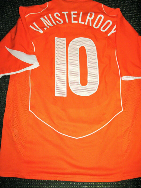Van Nistelrooy Netherlands Holland 2004 LIMITED EDITION PLAYER ISSUE Jersey Shirt L - foreversoccerjerseys