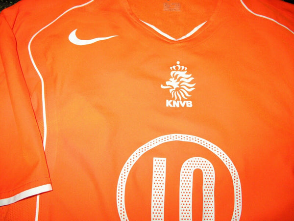 Van Nistelrooy Netherlands Holland 2004 LIMITED EDITION PLAYER ISSUE Jersey Shirt L - foreversoccerjerseys