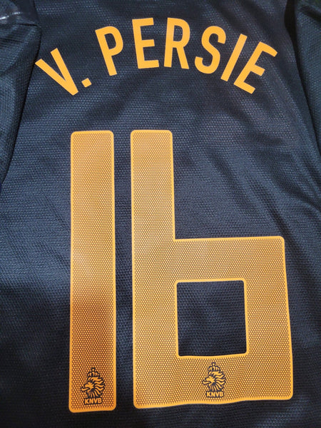 Van Persie Netherlands Holland 2012 EURO CUP PLAYER ISSUE Soccer Away Jersey Shirt L SKU# 447407-010 NIKE