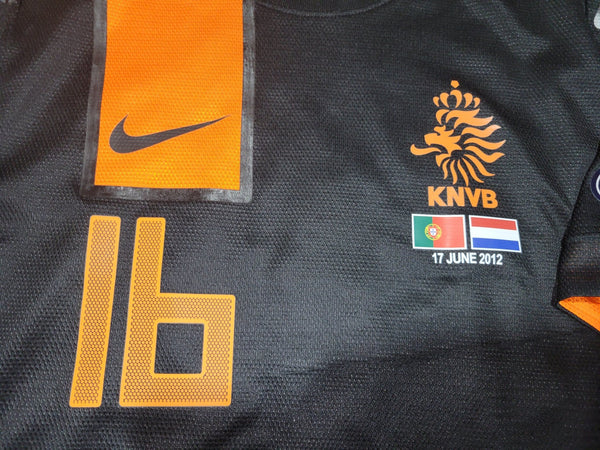 Van Persie Netherlands Holland 2012 EURO CUP PLAYER ISSUE Soccer Away Jersey Shirt L SKU# 447407-010 NIKE