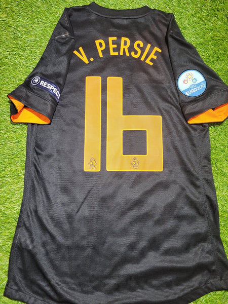 Van Persie Netherlands Holland 2012 EURO CUP PLAYER ISSUE Soccer Away Jersey Shirt L SKU# 447407-010 NIKE