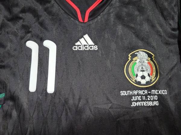 Vela Mexico 2010 WORLD CUP Away Black Jersey Shirt Camiseta M SKU# P41397 Adidas