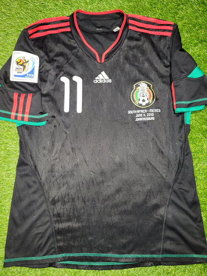 Vela Mexico 2010 WORLD CUP Away Black Jersey Shirt Camiseta M SKU# P41397 Adidas