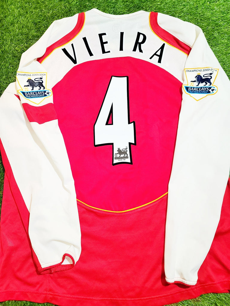 Vieira Arsenal 2004 2005 Nike Home Long Sleeve Jersey Shirt L foreversoccerjerseys