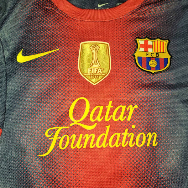 Villa Barcelona 2012 2013 Nike Home Jersey Shirt Camiseta L SKU# 478323-410 foreversoccerjerseys