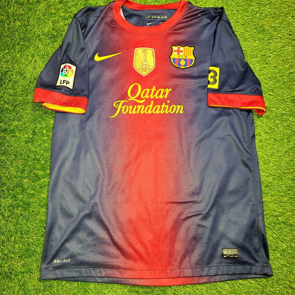 Villa Barcelona 2012 2013 Nike Home Jersey Shirt Camiseta L SKU# 478323-410 foreversoccerjerseys