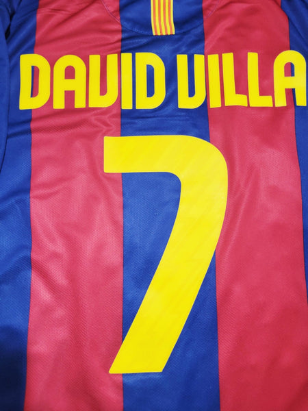 Villa Barcelona Home Nike 2010 2011 Soccer Jersey Shirt L SKU# 382354-486 Nike