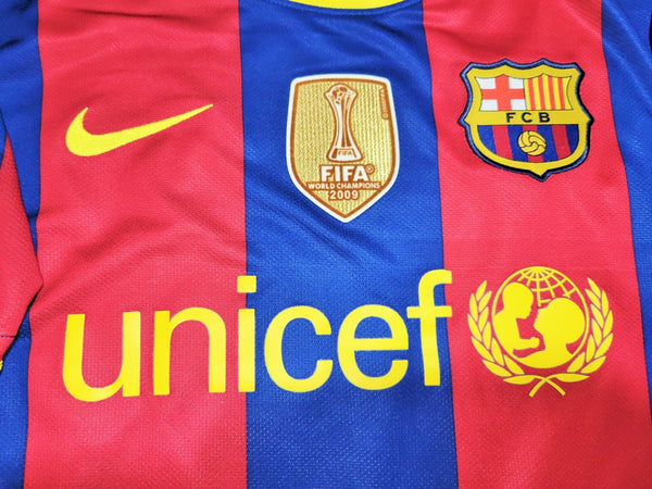 Villa Barcelona Home Nike 2010 2011 Soccer Jersey Shirt L SKU# 382354-486 Nike