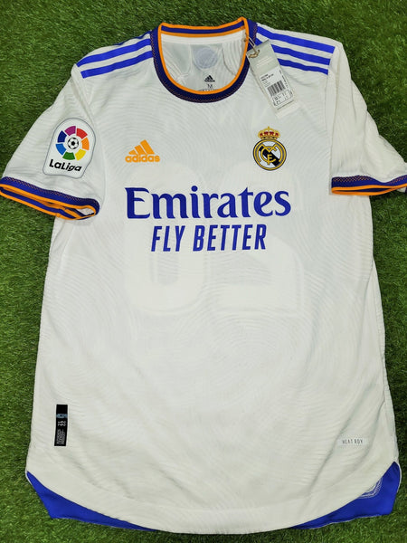 Vinicius Jr Real Madrid 2021 2022 Home PLAYER ISSUE Soccer Jersey Shirt BNWT M SKU# GQ1360 Adidas