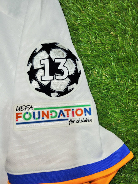 Vinicius Jr Real Madrid 2021 2022 UEFA FINAL Home Jersey Camiseta Shirt BNWT M SKU# GQ1359 Adidas