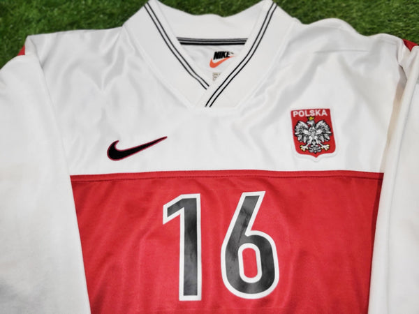 Waskiewicz Poland Nike 1998 MATCH WORN FRIENDLY Jersey Shirt Polen Trikot Polska XL foreversoccerjerseys