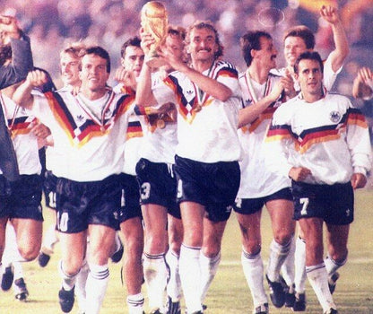 West Germany Adidas 1990 WORLD CUP Jersey Shirt Deutschland Trikot L - foreversoccerjerseys