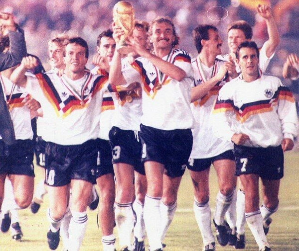 West Germany Adidas 1990 WORLD CUP Jersey Shirt Deutschland Trikot L - foreversoccerjerseys
