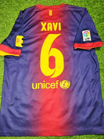 Xavi Barcelona 2012 2013 Soccer Jersey Shirt M SKU# 478323-410 nike