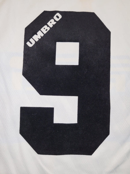 Zamorano Inter Milan Umbro 1996 1997 DEBUT White Away Jersey Shirt Maglia L foreversoccerjerseys