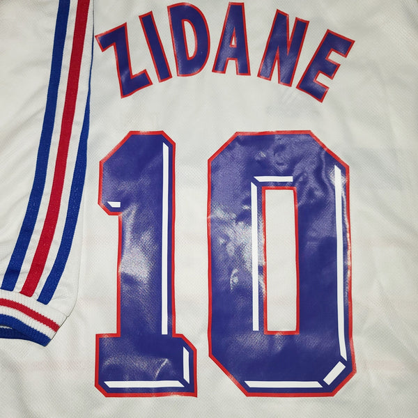 Zidane France 1998 WORLD CUP Away Adidas Jersey Maillot Shirt Trikot M foreversoccerjerseys