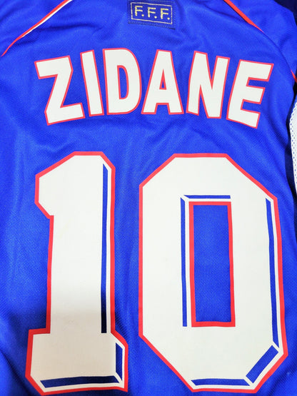 Zidane France 1998 WORLD CUP FINAL Home Soccer Jersey Shirt M SKU# 693254 AHJOO1 Adidas