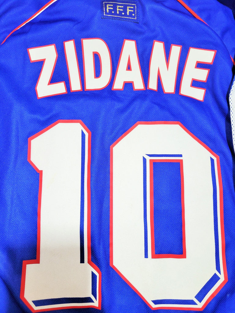 Zidane France 1998 WORLD CUP FINAL Home Soccer Jersey Shirt