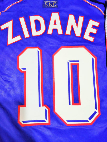Zidane France 1998 WORLD CUP FINAL Home Soccer Jersey Shirt XL Adidas