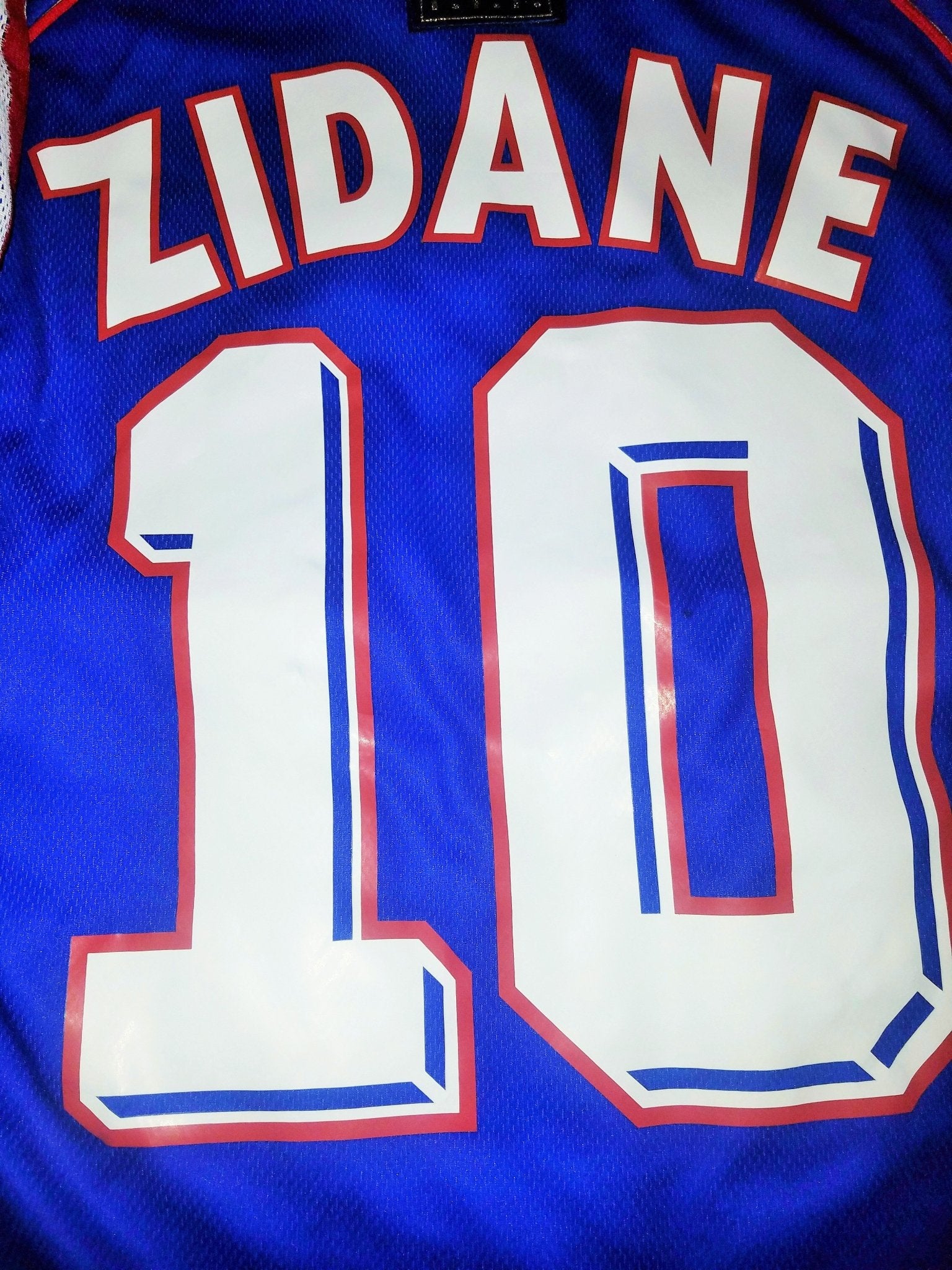 Zidane France 1998 WORLD CUP FINAL Jersey Maillot Shirt Trikot XL foreversoccerjerseys