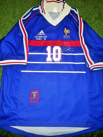 Zidane France 1998 WORLD CUP FINAL Jersey Maillot Shirt Trikot XL foreversoccerjerseys