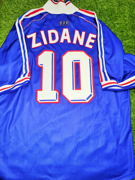 Zidane France 1998 WORLD CUP FINAL LIMITED EDITION Soccer Jersey Maillot Shirt XL foreversoccerjerseys