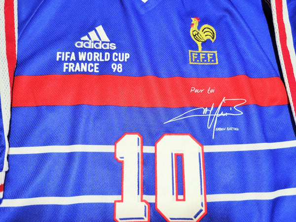 Zidane France 1998 WORLD CUP FINAL LIMITED EDITION Soccer Jersey Maillot Shirt XL foreversoccerjerseys