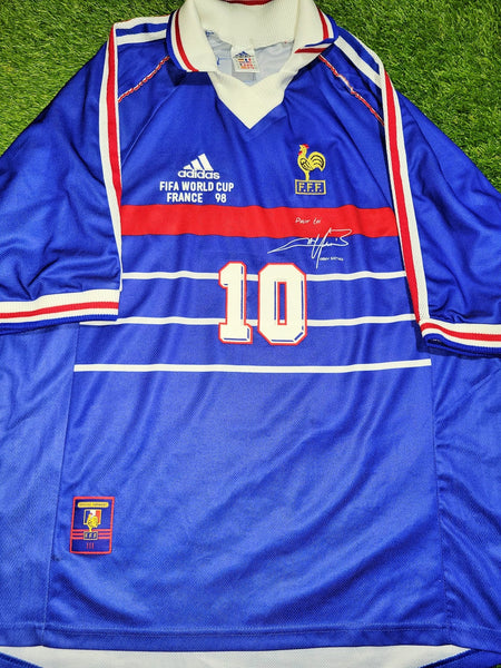 Zidane France 1998 WORLD CUP FINAL LIMITED EDITION Soccer Jersey Maillot Shirt XL foreversoccerjerseys