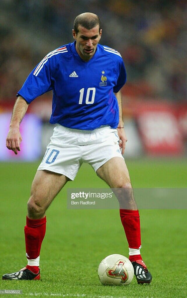Zidane France 2002 World Cup PLAYER ISSUE Jersey Maillot Shirt Trikot L - foreversoccerjerseys