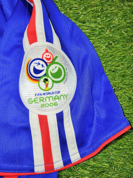 Zidane France 2006 WORLD CUP Jersey Maillot Shirt M SKU# 740126 AZB001 foreversoccerjerseys