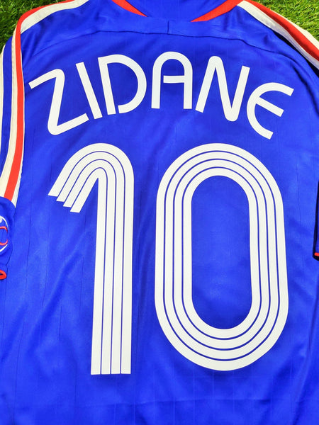 Zidane France 2006 WORLD CUP Jersey Maillot Shirt M SKU# 740126 AZB001 foreversoccerjerseys