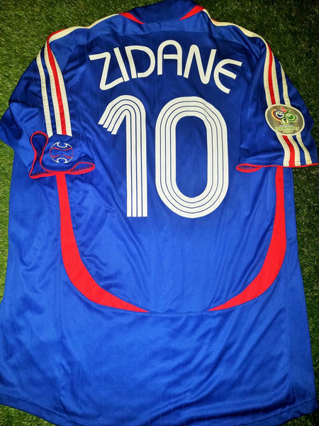 Zidane France 2006 WORLD CUP Jersey Maillot Shirt Trikot XL 740126 AZB001 foreversoccerjerseys