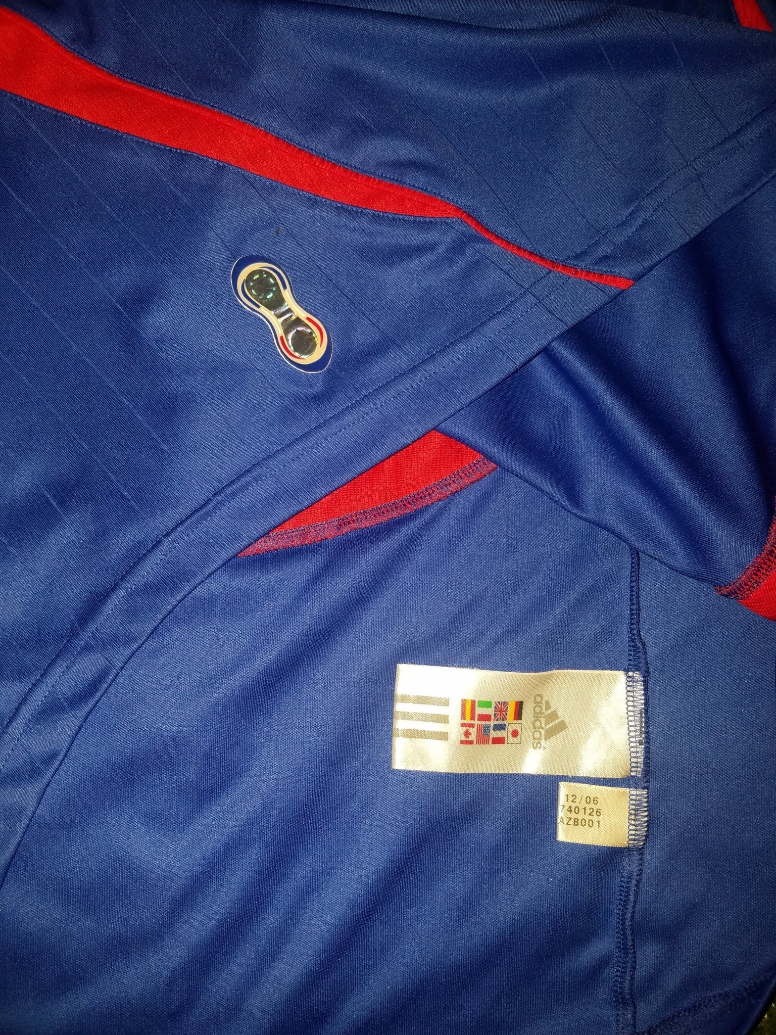 Zidane France 2006 WORLD CUP Jersey Maillot Shirt Trikot XL 740126 AZB001 foreversoccerjerseys